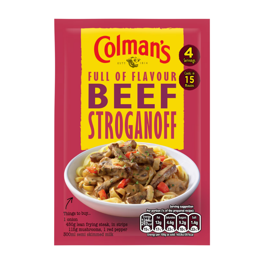 Colman's salsa para ternera stroganoff 